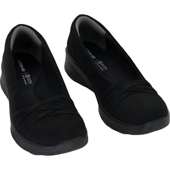 LifeStride Goody Washable Slip-On Flats Black Fabric Women’s US 8.5M EU 39 - Picture 1 of 6